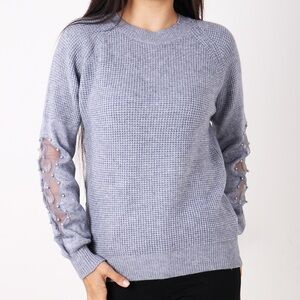 Embroidered crewneck sweater